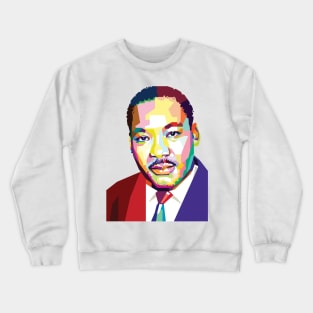 MLK in pop Art Crewneck Sweatshirt